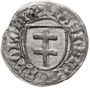 Szeląg toruński - Casimir IV Jagiellon Toruń mint obverse image