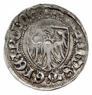 Szeląg pruski - Casimir IV Jagiellon Toruń mint obverse image