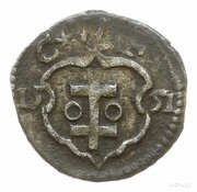 Denier wschowski - Sigismund II Augustus Wschowa mint, Poland, 1551-1562 reverse image