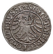 Szeląg elbląski - Sigismund I the Old Elbląg mint obverse image