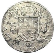 ½ Ecu "Philippe" - Philip II Bust right, Belgium, 1581 reverse image