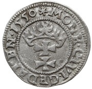 Szeląg gdański - Sigismund II Augustus Gdańsk mint, Poland, 1549-1552 reverse image