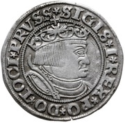 Grosz pruski - Sigismund I the Old Toruń mint obverse image