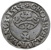 Grosz gdański - Sigismund I the Old Gdańsk mint, Poland, 1530-1548 reverse image