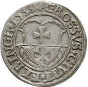 Grosz elbląski - Sigismund I the Old Elbląg mint, Poland, 1533-1540 reverse image