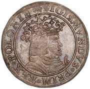 Trojak koronny - Sigismund I the Old Kraków mint obverse image