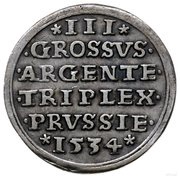 Trojak pruski - Sigismund I the Old Toruń mint, Poland, 1528-1535 reverse image