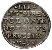 Trojak elbląski - Sigismund I the Old Elbląg mint obverse image