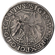 Szóstak elbląski / 6 Groszy - Sigismund I the Old Elbląg mint obverse image