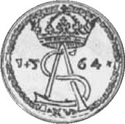 Ćwierćkopek litewski - Sigismund II Augustus Wilno or Tykocin mint obverse image