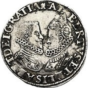 Florin - Albert and Isabella obverse image
