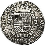 Florin - Albert and Isabella, Belgium, 1599-1600 reverse image