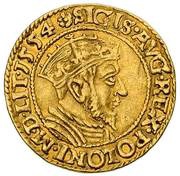 Dukat gdański - Sigismund II Augustus Gdańsk mint obverse image