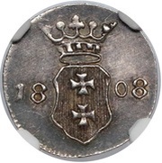 1 Schilling - Marshal Lefebvre French Occupation, Trial Strike obverse image