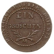 1 Grosz - Marshal Lefebvre French Occupation reverse image