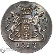 1 Grosz - Marshal Lefebvre French Occupation, Trial Strike obverse image