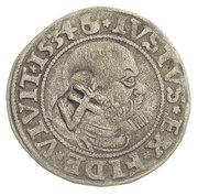 Groschen Siege coinage; countermarked obverse image