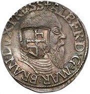 3 Groschen Siege coinage; countermarked obverse image