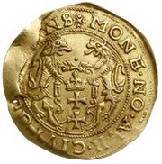 1 Ducat Siege coinage, Poland, 1577 reverse image