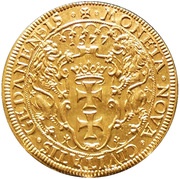5 Ducats Siege coinage, Poland, 1577 reverse image