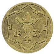 5 Pfennige Trial Strike reverse image