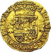 1 Gold Crown - Philip IV, Belgium, 1622-1649 reverse image
