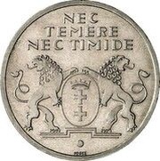 10 Gulden Pattern, Poland, 1925 reverse image