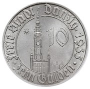 10 Gulden obverse image