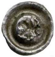 Denier Bracteate - Sambor II Tczew mint, Poland, 1217-1278 reverse image