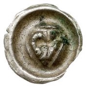 Denier Bracteate - Sambor II Tczew mint, Poland, 1217-1278 reverse image