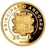 25 Diners Saint Joseph with Infant Jesus obverse image