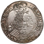 Ort - Karol X Gustaw Swedish Occupation obverse image