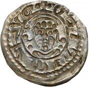 Denier Bracteate - Mieszko III the Old Gniezno or Kalisz mint, Poland, 1138-1202 reverse image