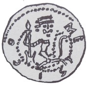 Denier Bracteate - Mieszko III the Old Gniezno or Kalisz mint obverse image
