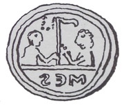 Denier Bracteate - Mieszko III the Old Gniezno or Kalisz mint obverse image
