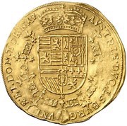 2 Sovereigns - Albert and Isabella, Belgium, 1612-1620 reverse image