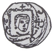 Denier Bracteate - Mieszko III the Old Gniezno or Kalisz mint obverse image