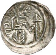 Denier Bracteate - Mieszko III the Old Gniezno or Kalisz mint obverse image