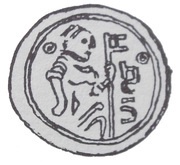 Denier Bracteate - Mieszko III the Old Gniezno or Kalisz mint obverse image