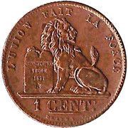 1 Centime - Léopold I reverse image