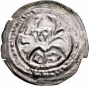 Denier Bracteate - Mieszko III the Old Gniezno or Kalisz mint, Poland, 1138-1202 reverse image