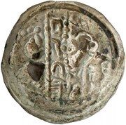 Denier Bracteate - Mieszko III the Old Gniezno or Kalisz mint, Poland, 1138-1202 reverse image