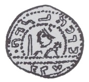 Denier Bracteate - Mieszko III the Old Gniezno or Kalisz mint obverse image