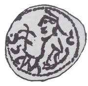Denier Bracteate - Mieszko III the Old Gniezno or Kalisz mint obverse image