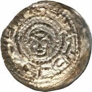 Denier Bracteate - Mieszko III the Old Gniezno or Kalisz mint, Poland, 1138-1202 reverse image