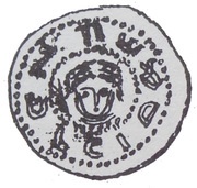Denier Bracteate - Mieszko III the Old Gniezno or Kalisz mint obverse image