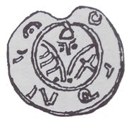 Denier Bracteate - Mieszko III the Old Gniezno or Kalisz mint obverse image