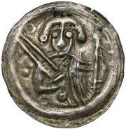 Denier Bracteate - Mieszko III the Old Gniezno or Kalisz mint obverse image