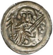 Denier Bracteate - Mieszko III the Old Gniezno or Kalisz mint, Poland, 1138-1202 reverse image