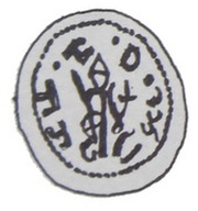 Denier Bracteate - Mieszko III the Old Gniezno or Kalisz mint obverse image